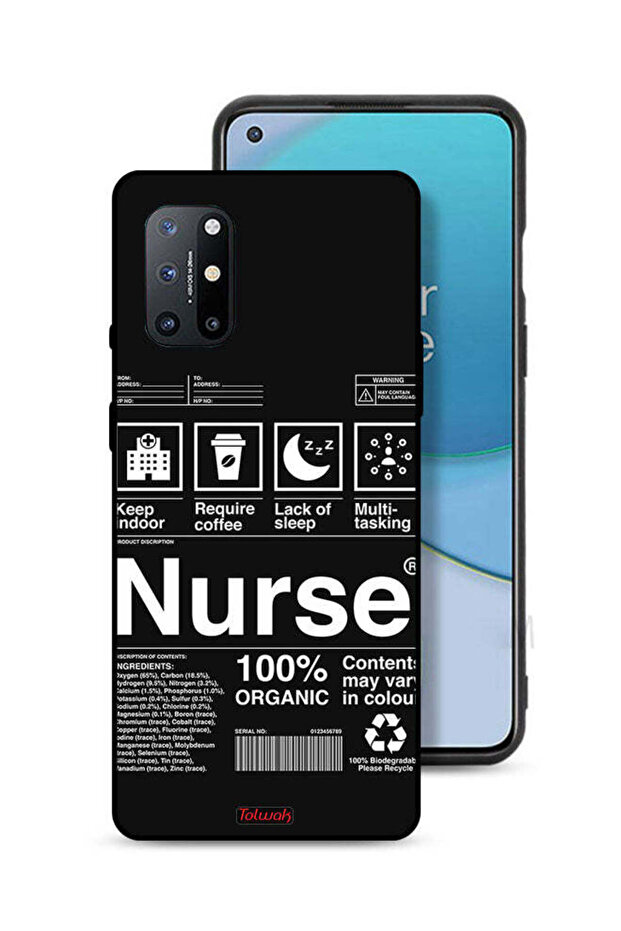 غطاء حماية لهاتف OnePlus 8T 5G، ملصق ممرضة