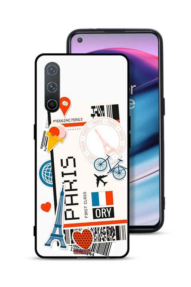 غطاء حماية لهاتف OnePlus Nord CE 5G بملصق باريس