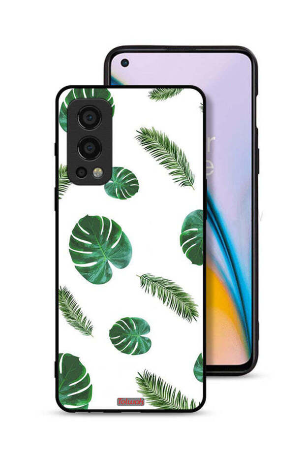 غطاء حماية لهاتف OnePlus Nord 2 5G بنقشة ريش فنية