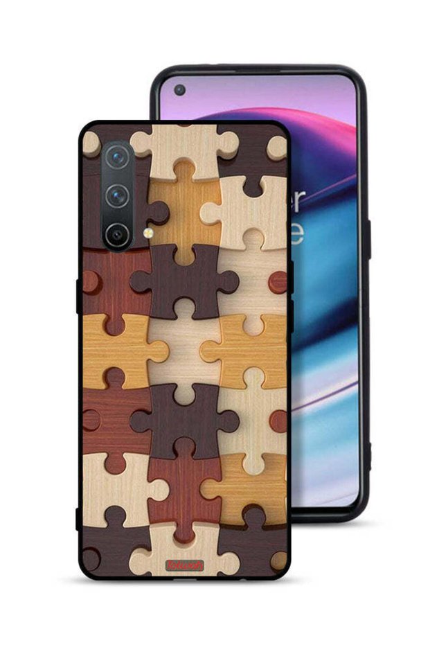 غطاء حماية لهاتف OnePlus Nord CE 5G بنمط خشبي
