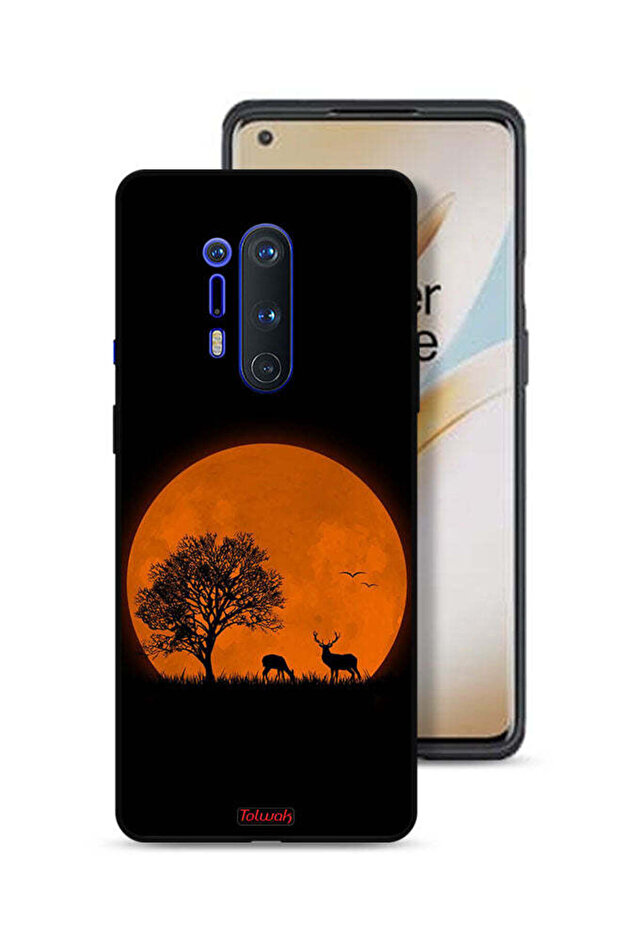 غطاء حماية لهاتف OnePlus 8 Pro برسومات قمر المساء