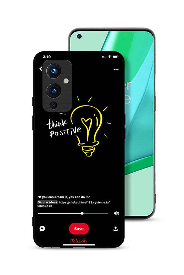 غطاء حماية لهاتف OnePlus 9 5G - فكر بإيجابية