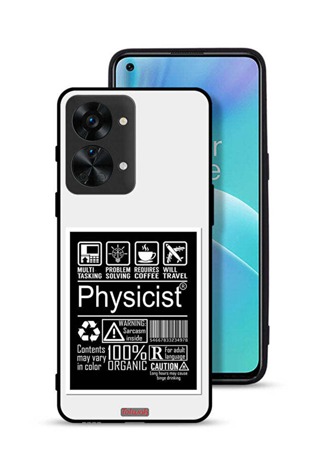 غطاء حماية لهاتف OnePlus Nord 2T 5G بملصق فيزيائي