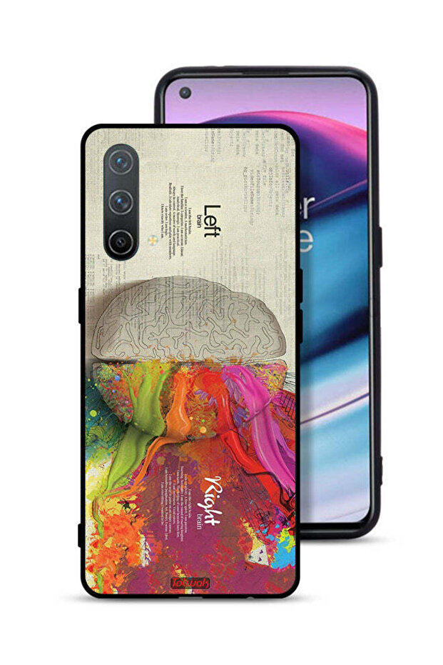 غطاء حماية لهاتف OnePlus Nord CE 5G بتصميم تجريدي لعلم الدماغ