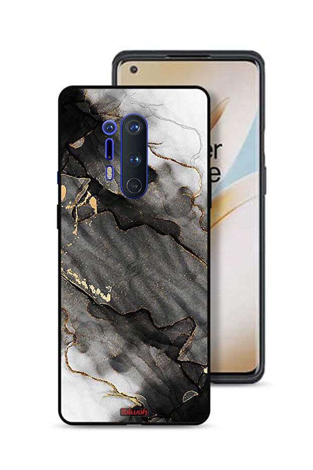 غطاء حماية لهاتف OnePlus 8 Pro من الرخام اللامع