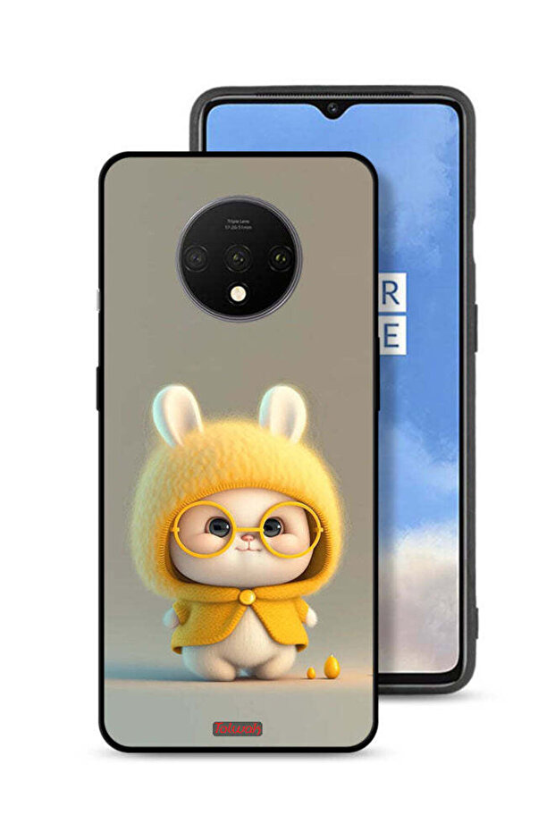 غطاء حماية لهاتف OnePlus 7T بتصميم أرنب صغير