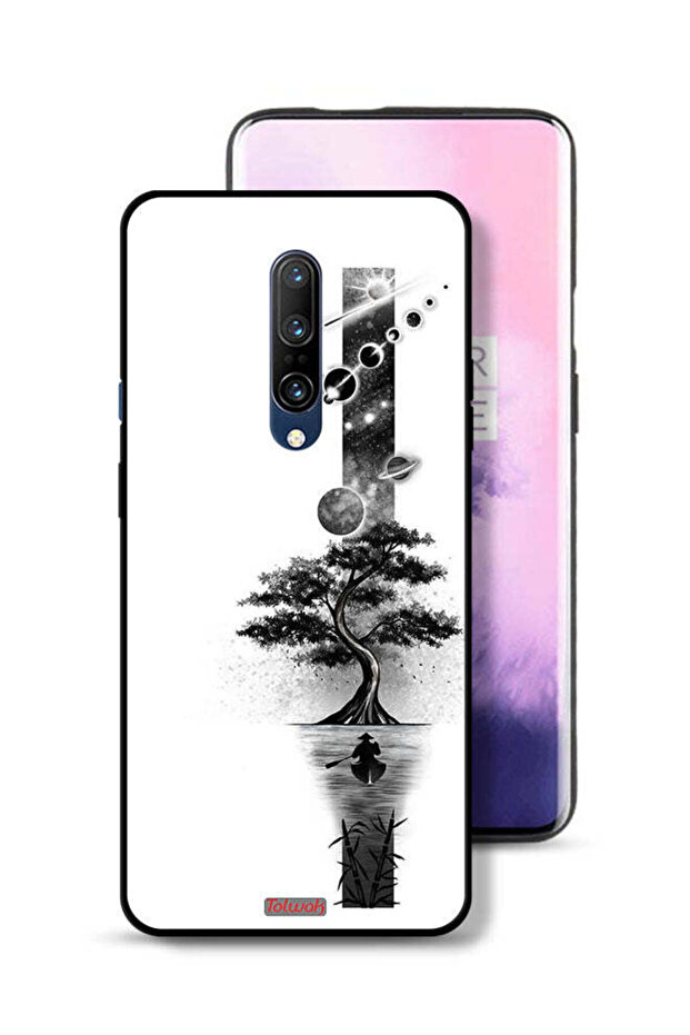 غطاء حماية لهاتف OnePlus 7 Pro بتصميم فن الأرض والفضاء