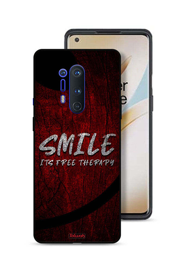 OnePlus 8 Pro Protective Case Cover Smile Its Free Therapy