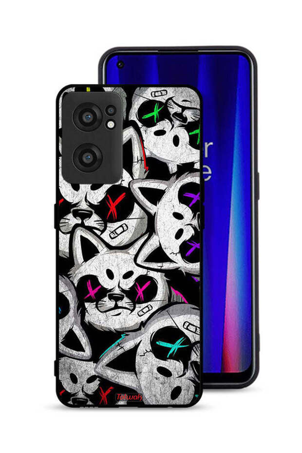 غطاء حماية لهاتف OnePlus Nord CE 2 5G بنقشة قطط مارشميلو