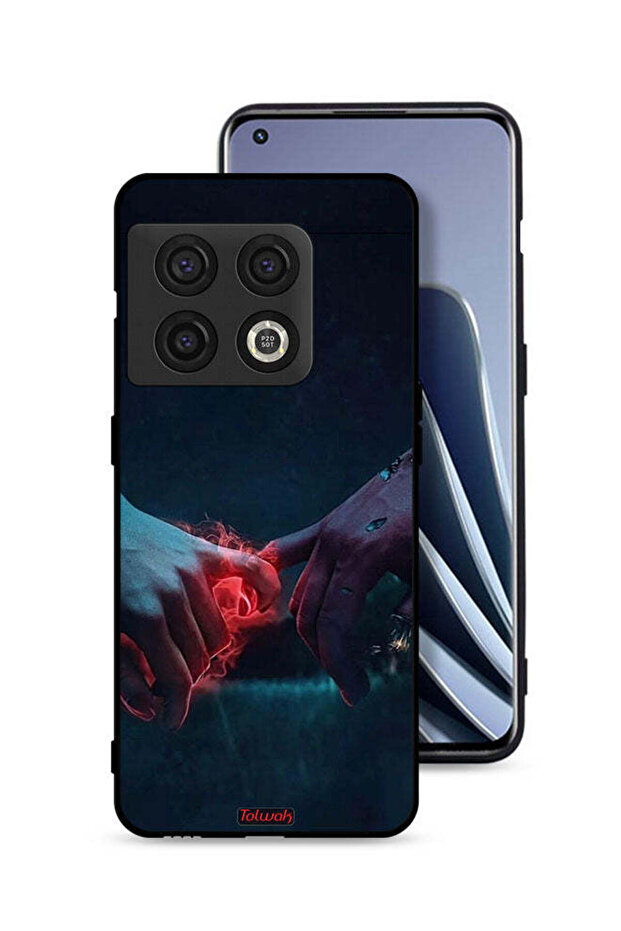 غطاء حماية لهاتف OnePlus 10 Pro 5G، مزين برسومات "أيدي محترقة"