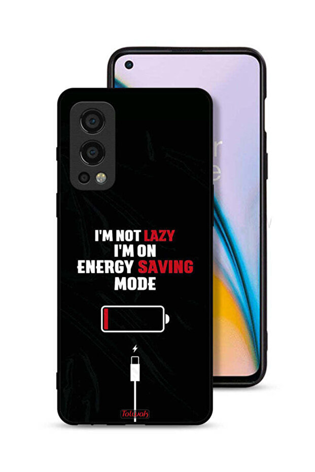 غطاء حماية لهاتف OnePlus Nord 2 5G "أنا لست كسولاً، أنا في وضع توفير الطاقة"