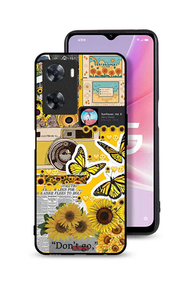 غطاء حماية لهاتف Oppo A57s مع اقتباسات وملصقات