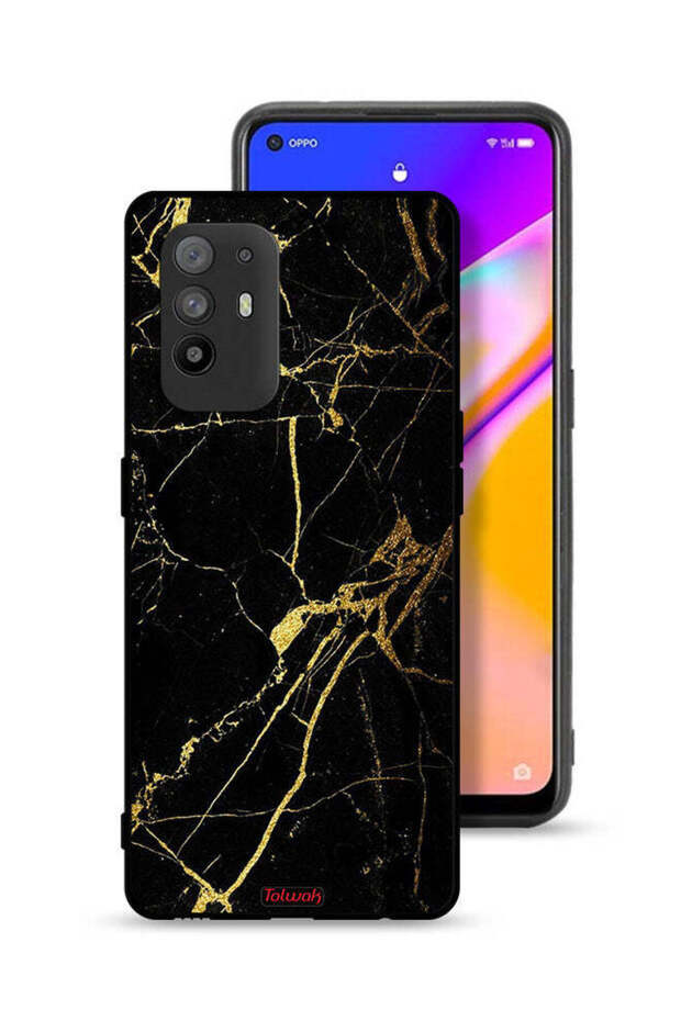 غطاء حماية لهاتف Oppo A95 5G - رخام متصدع