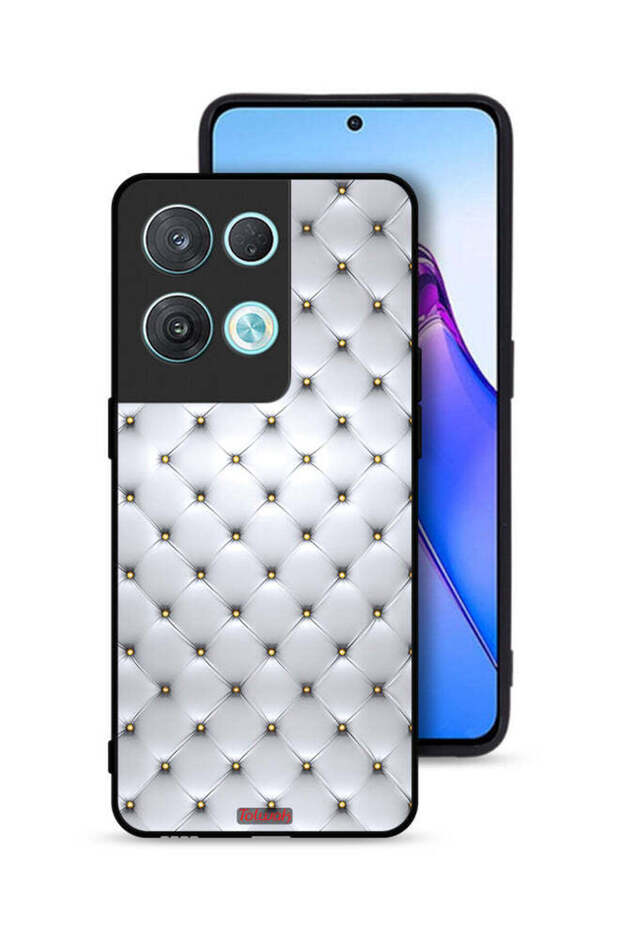 غطاء حماية لهاتف Oppo Reno8 Pro 5G مطبوع عليه دبابيس على القماش