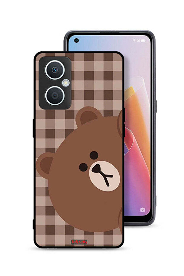 غطاء حماية على شكل دب تيدي لهاتف Oppo A96 5G (الصين)