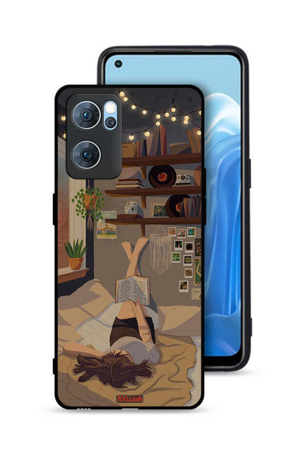 غطاء حماية لهاتف Oppo Reno7 5G برسومات فنية