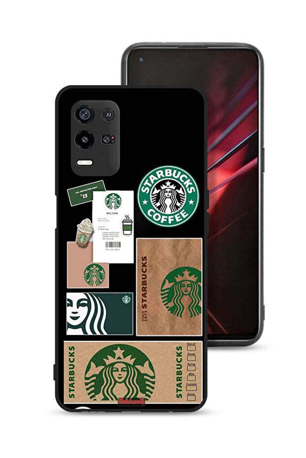 غطاء حماية لهاتف Oppo K9x - ملصق ستاربكس