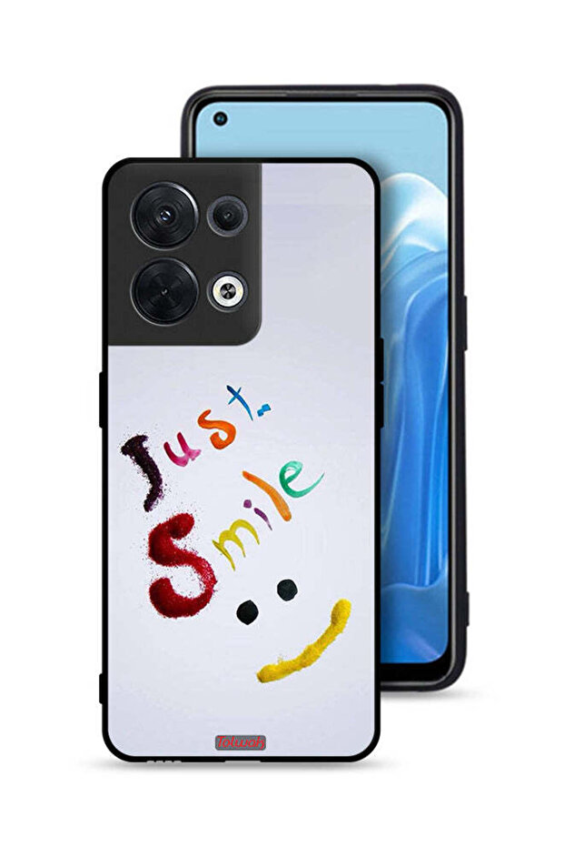 غطاء حماية لهاتف Oppo Reno8 5G - ابتسامة فقط