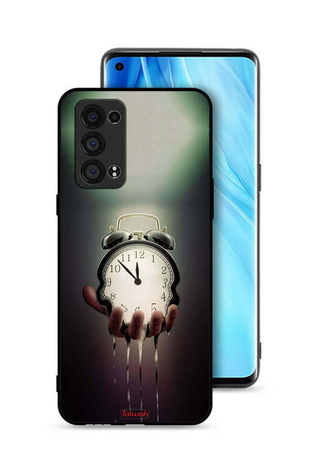 غطاء حماية لهاتف Oppo Reno6 Pro Plus 5G على شكل ساعة
