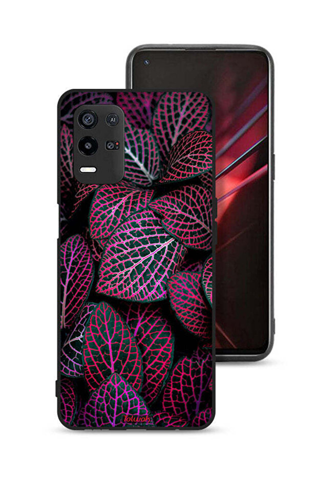 غطاء حماية لهاتف Oppo K9x بنقشة أوراق سالجا