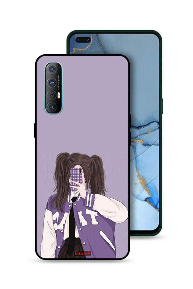 غطاء حماية لهاتف Oppo Reno3 Pro 4G لالتقاط صور سيلفي