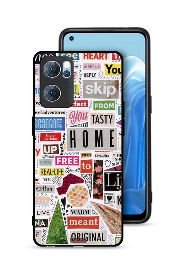 غطاء حماية لهاتف Oppo Reno7 5G مع ملصقات أصلية