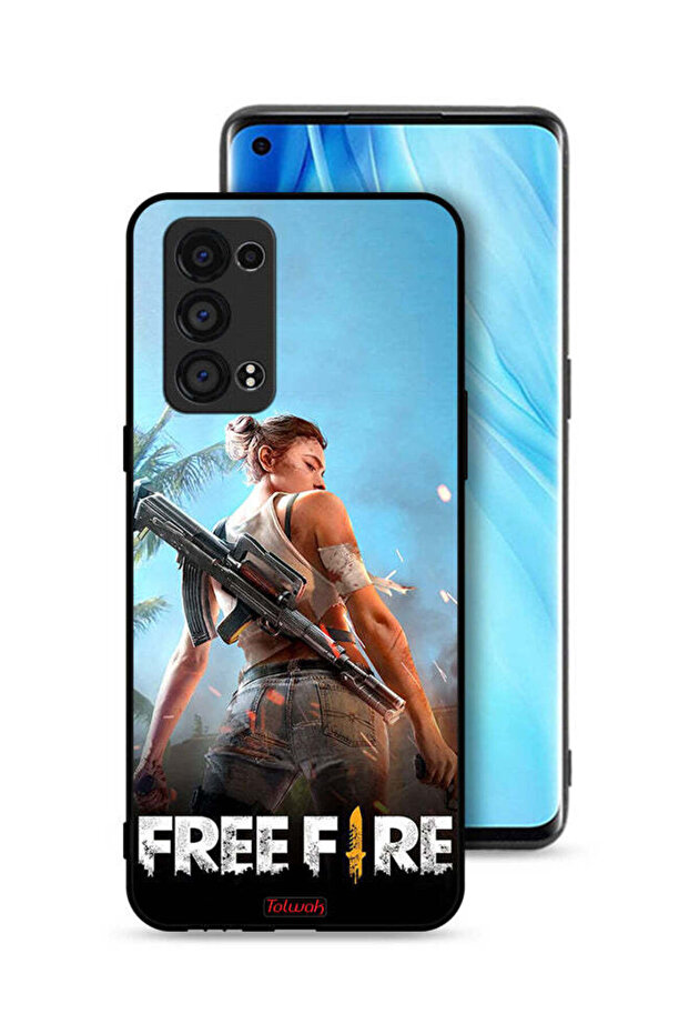 غطاء حماية لهاتف Oppo Reno6 Pro Plus 5G - فري فاير