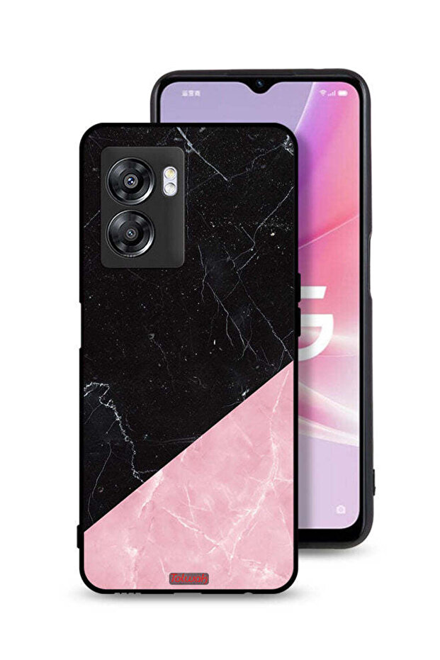 غطاء حماية لهاتف Oppo A57 5G بنقشة رخامية