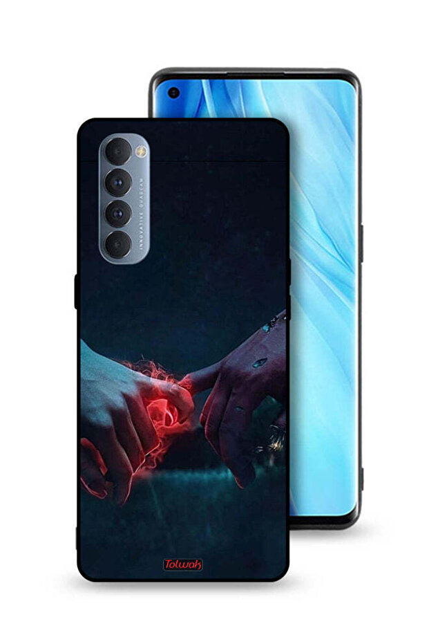 غطاء حماية لهاتف Oppo Reno4 Pro 4G بتصميم "أيدي محترقة"