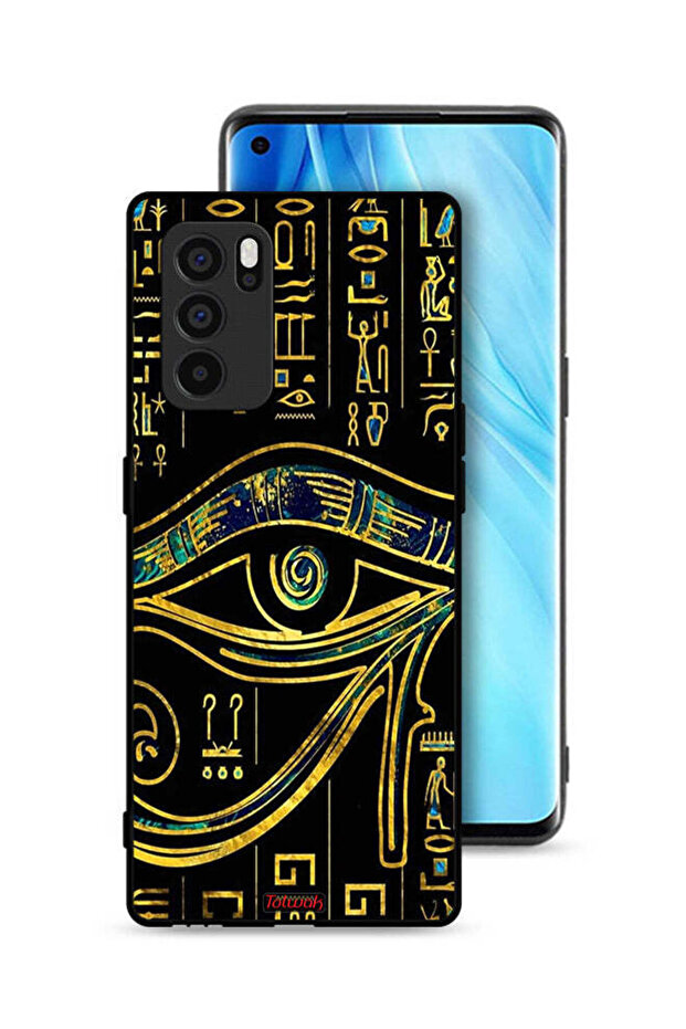 غطاء حماية لهاتف Oppo Reno6 Pro 5G بتصميم عين فنية