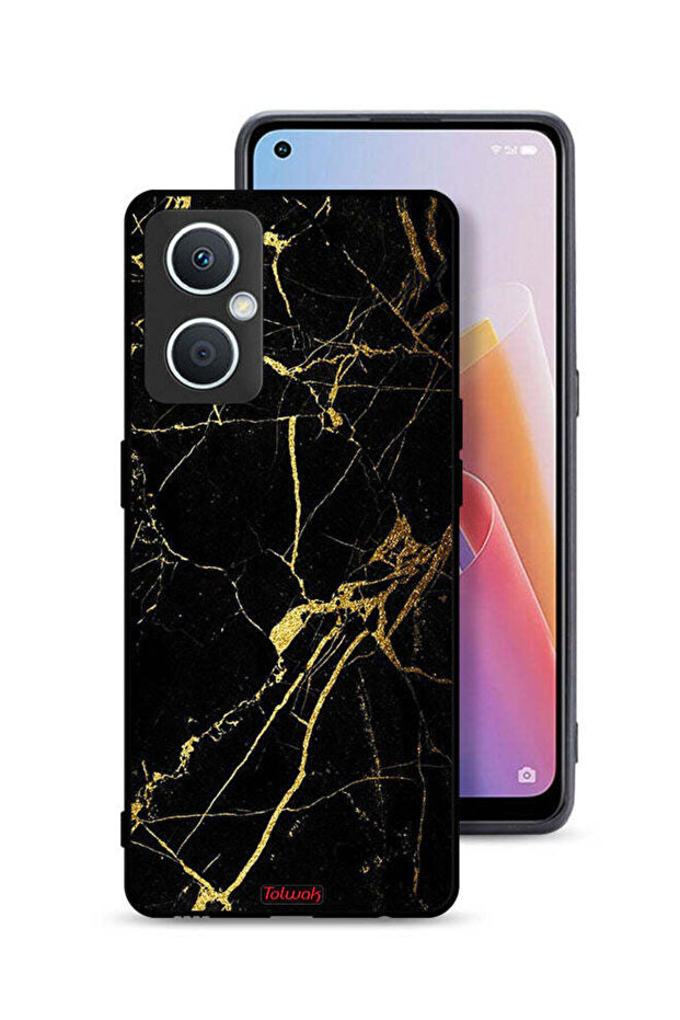 غطاء حماية لهاتف Oppo A96 5G (الصين) - رخامي متصدع