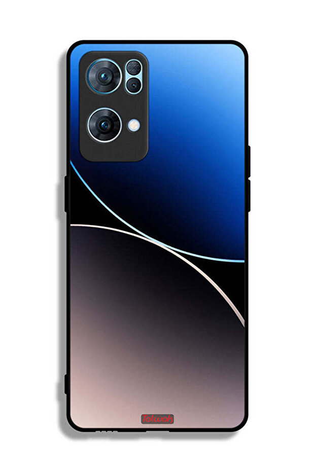 Oppo Reno7 Pro 5G Protective Case Cover Curve Lines Pattern - 2
