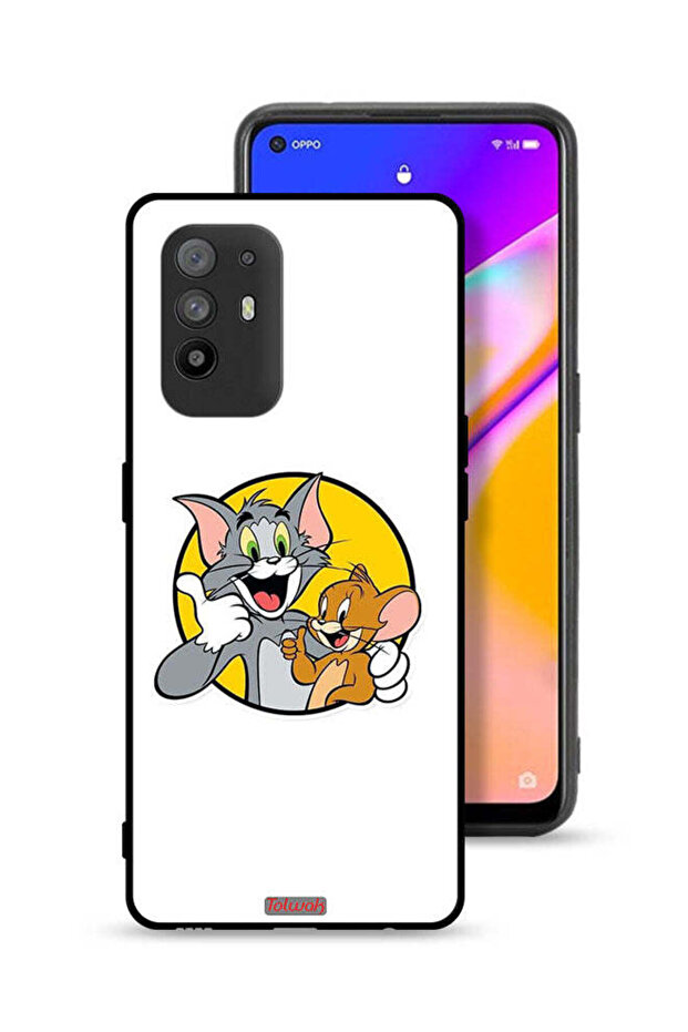 غطاء حماية لهاتف Oppo A95 5G بتصميم توم وجيري