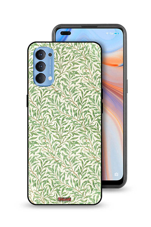 Oppo Reno4 4G Protective Case Cover Willow Bough Famous Pattern