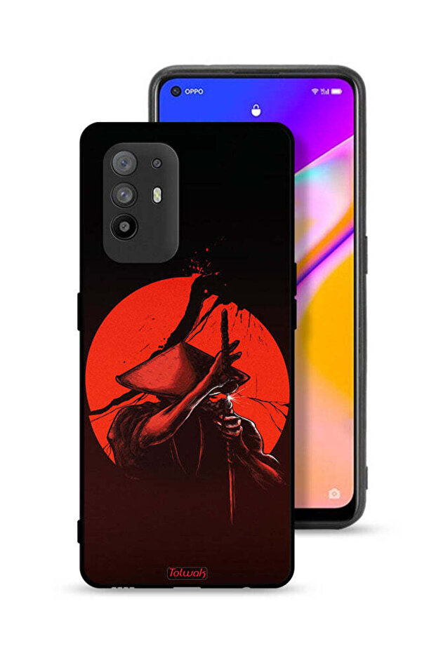 غطاء حماية لهاتف Oppo A95 5G بتصميم محارب السيف
