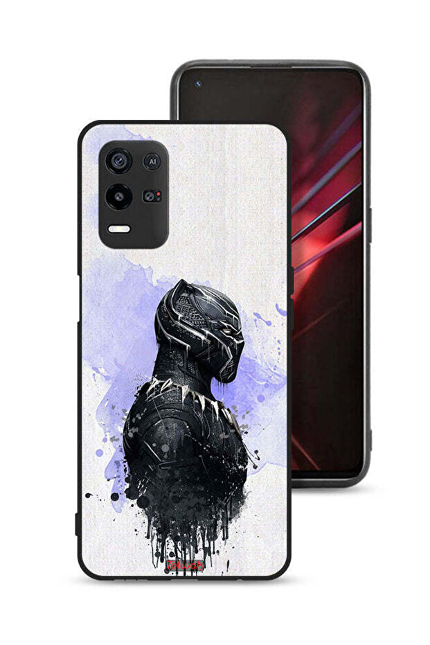 غطاء حماية Oppo K9x باللون الأسود النمري