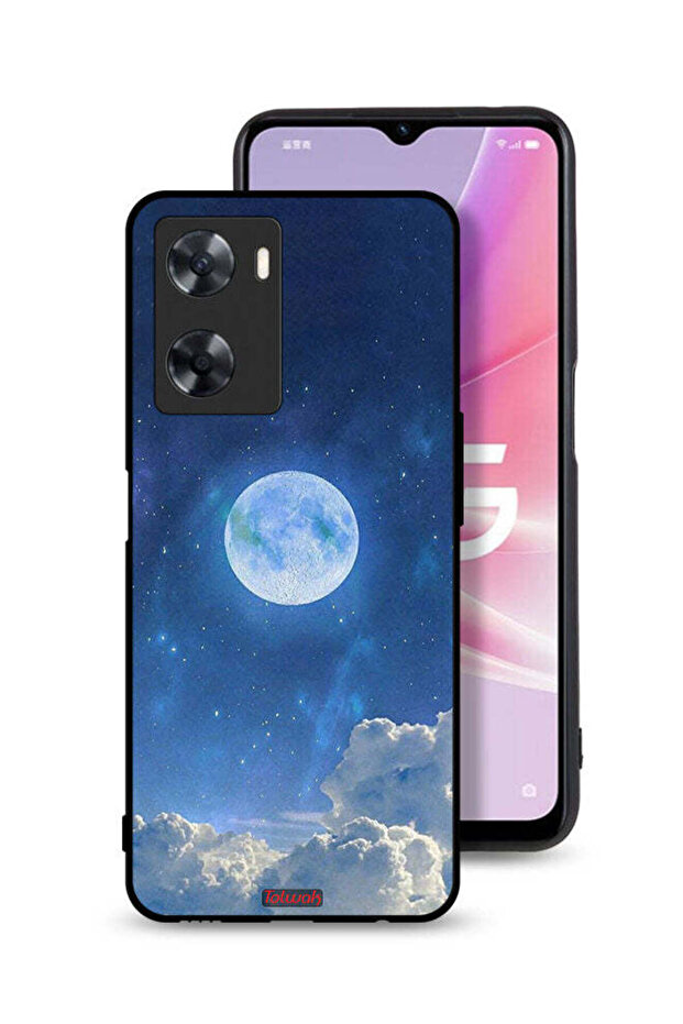 Oppo A57s Protective Case Cover Moon Clouds