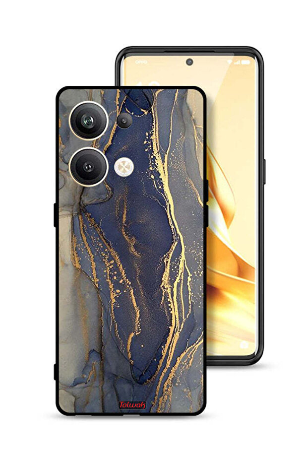 غطاء حماية لهاتف Oppo Reno9 Pro Plus 5G بنمط رخامي لامع