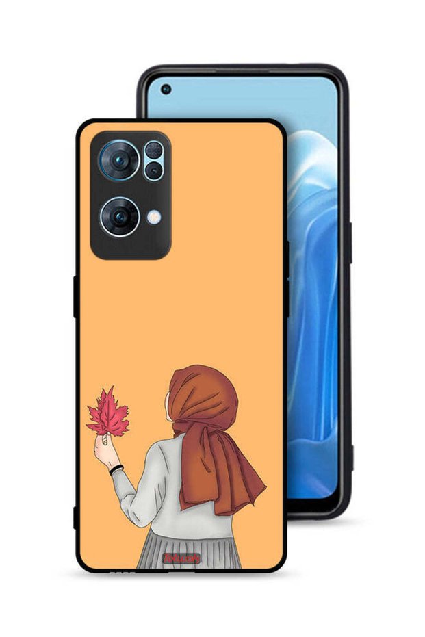 غطاء حماية لهاتف Oppo Reno7 Pro 5G يحمل ورقة شجر