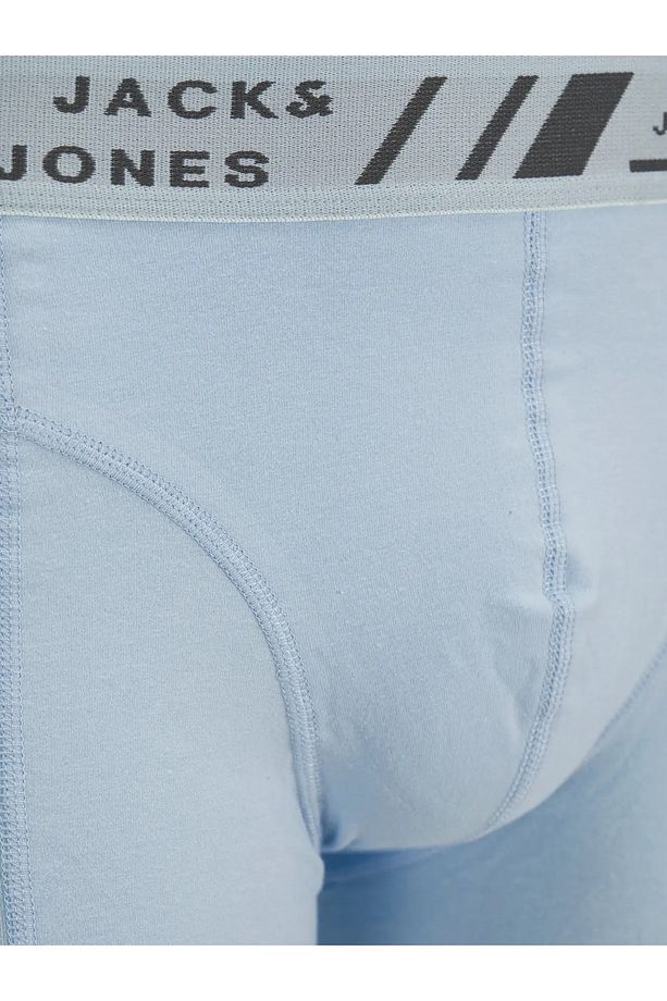 J&J Cangus Erkek 3'lü Renkli Logolu Mavi Sarı Siyah Boxer Paketi - 6