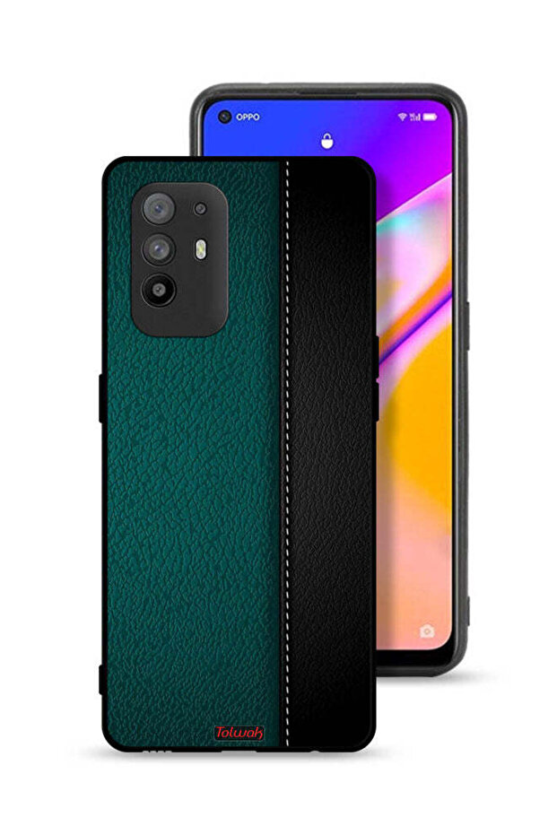 Oppo A95 5G Protective Case Cover Leather Pattern