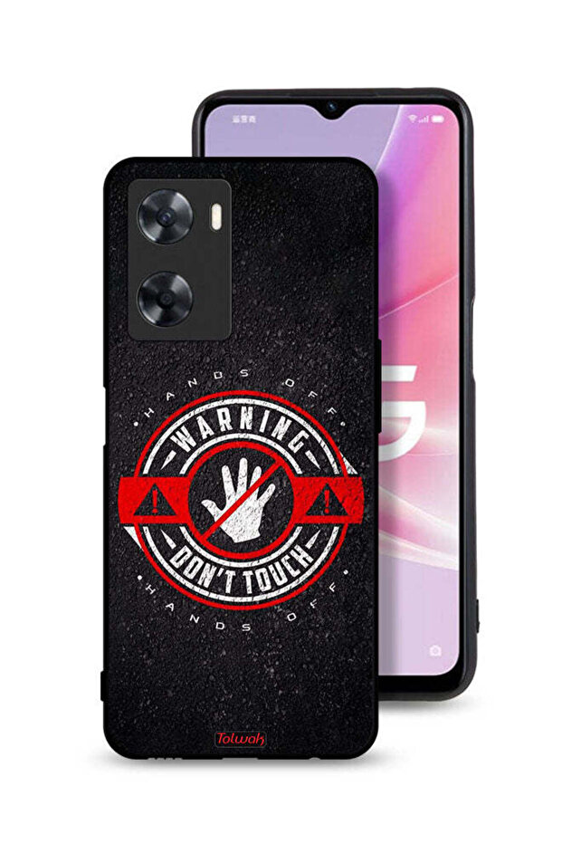 Oppo A57s Protective Case Cover Warning Do Not Touch