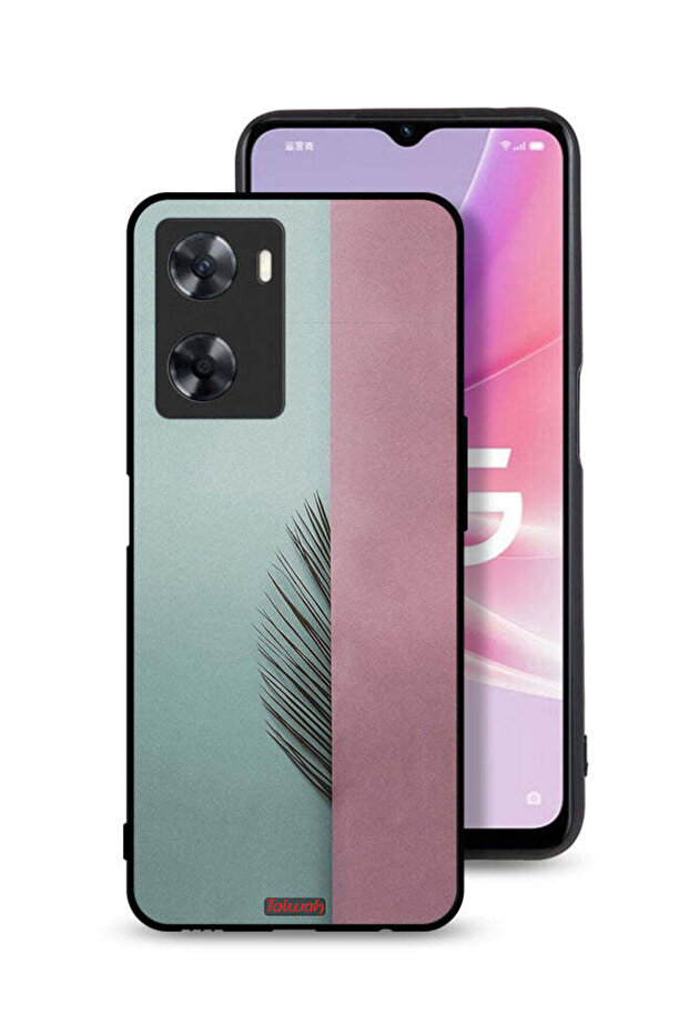 غطاء حماية لهاتف Oppo A77s بأوراق نصفية