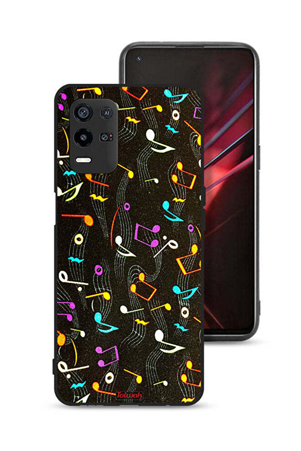Oppo K9x Protective Case Cover Music Fabric Pattern