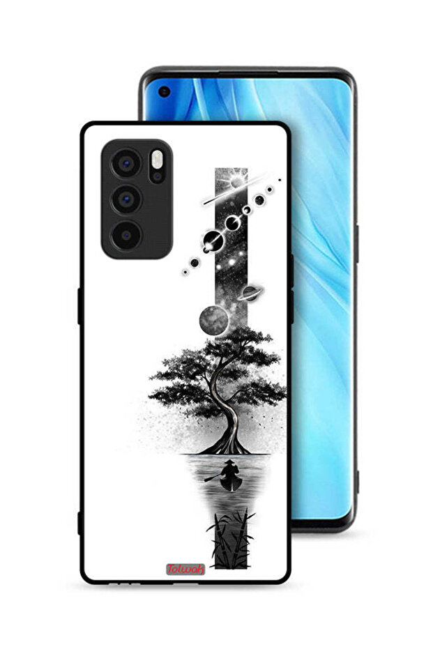 غطاء حماية Oppo Reno6 Pro 5G بتصميم فن الأرض والفضاء