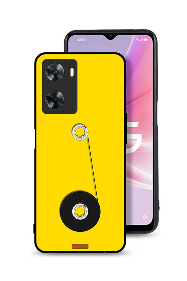 غطاء حماية لهاتف Oppo A77s - تصميم عجلة الكاسيت