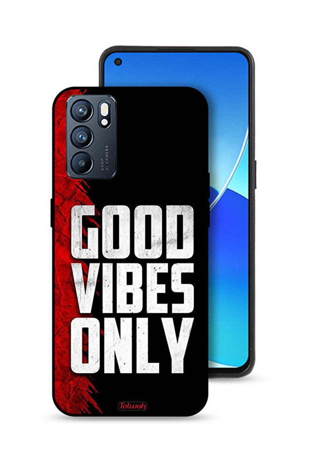Oppo Reno6 5G Protective Case Cover Good Vibes Only