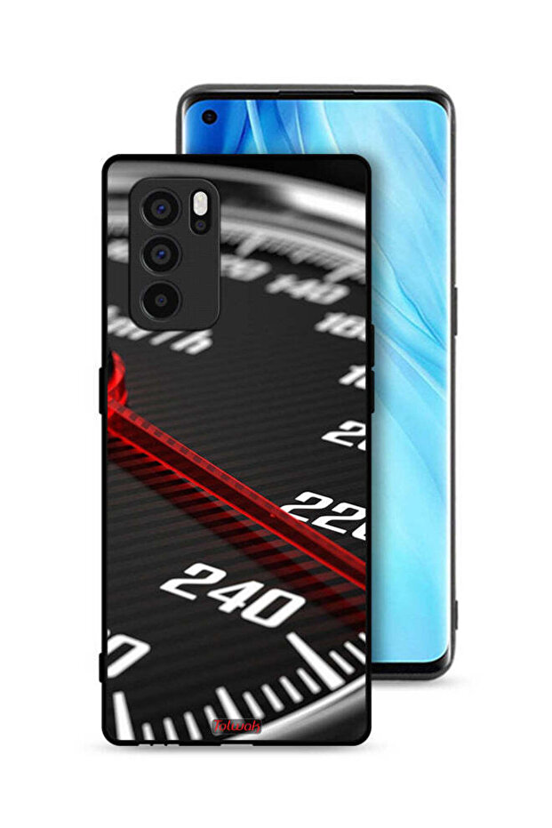 غطاء حماية لجهاز Oppo Reno6 Pro 5G مع عداد السرعة
