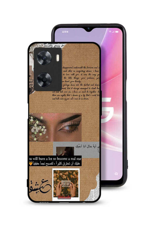 Oppo A57s Protective Case Cover Arabic Quote You Will Burn A Lot To Become A Real Star