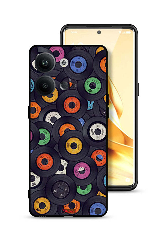 غطاء حماية لهاتف Oppo Reno9 5G بنمط CDs